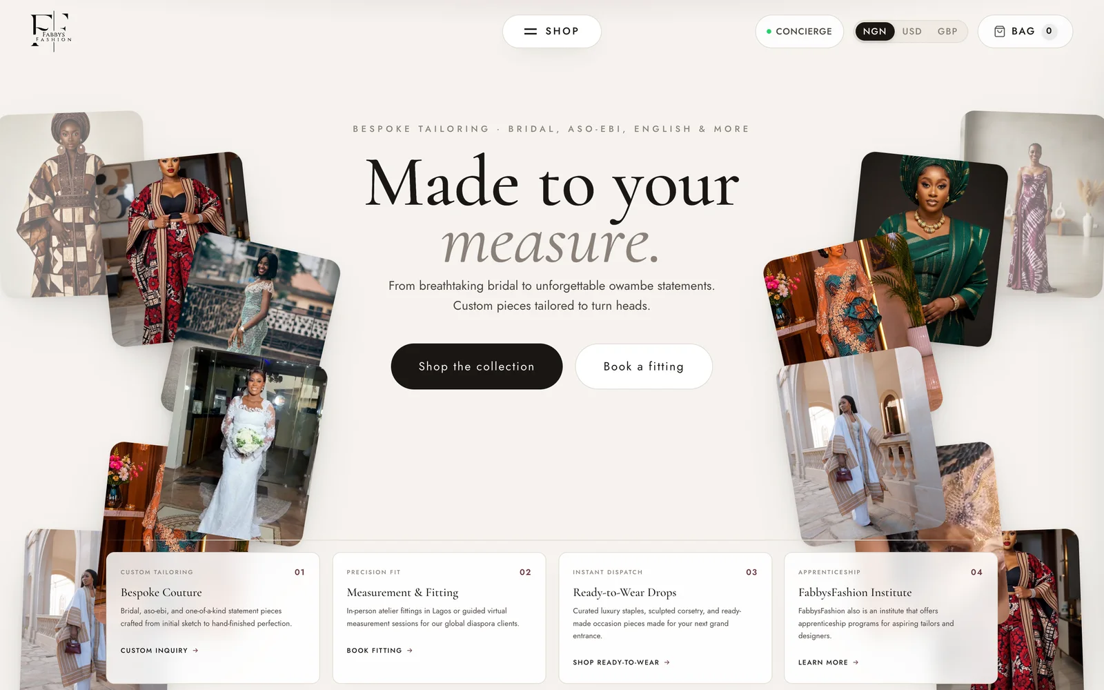 Fabby's Fashion website