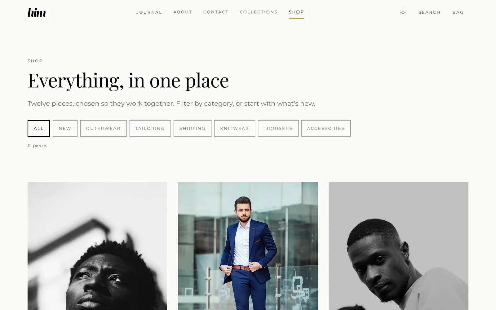 HIM menswear shop